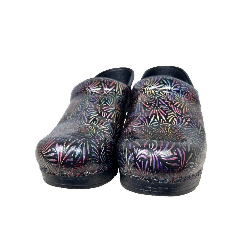 Dansko Multicolor/ Metallic Firework Nurse Shoes SZ US 7 1/2 - 8 EU 38